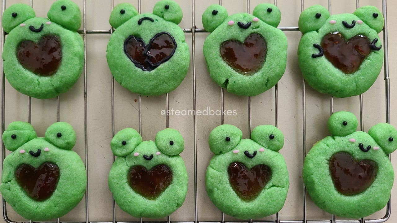 FROG HEART THUMBPRINT COOKIES